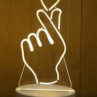 Akrilno LED noćno stolno noćno svjetlo za poklon ženi za Valentinovo