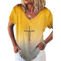 Majice za žene s kratkim rukavima Za Žene s kratkim rukavima ženske široke majice s kratkim rukavima s duginim
