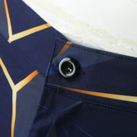 AMIDOA muškarci povremeni modni patentni zatvarač tiskane hlače srednjeg struka s džepovima hlača koje su dostupne