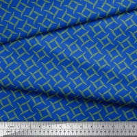Soimoi plava pamučna poprilična tkanina mimosa pudica lišće tiskanje šivaće tkanine široka