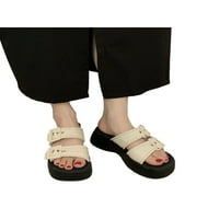 SANVIGLOR WOMENS platforma sandala s klizanjem na klinčanim sandalama Unutarnji vanjski bez klizanja debele casual
