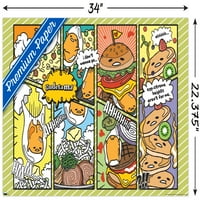Gudetama - plakat za zid s hranom, 22.375 34