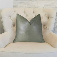 Sivi luksuzni ručno izrađeni jastuk od 20 inča 20 inča