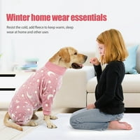 Pidžama za pse Flanel Pidžama za štenad s uzorkom kosti Zimska topla pidžama za pse pidžama za kućne ljubimce