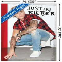 Justin Bieber-flanel plakat na zidu, 14.725 22.375