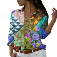 Bluza od tunike s popustom od$$, košulje za žene, ljetne modne, uklopljene, dugih rukava, Ležerne, gradijentni