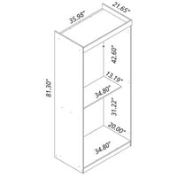 Tamnoplavi 2-sekcijski vanjski viseći modularni ormar