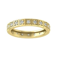 14-karatni prsten od žutog zlata s dijamantom veličine 9