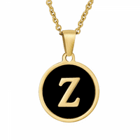Rush Personalizirana početna ogrlica 18K Zlatna kovanica od nehrđajućeg čelika Ogrlica za pamćenje Monograma Ogrlica