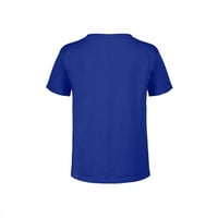 Dječak je godina bez Djeda Mraza Happy Holidays Graphic Tee Royal Blue Small