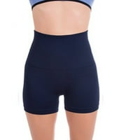 Udobne žene fitnes trčanje joga kratkim hlačama Sports Mini kratke hlače - Mala mornarica