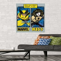 Kiss and Marvel - Wolverine Wall Poster, 22.375 34