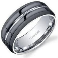 Muški prsten titanijskog modernog stila