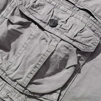 Muške Ležerne obične hlače s džepovima na otvorenom, radne teretne hlače za plažu, teretne kratke hlače