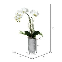 17 umjetna bijela orhideja leptira