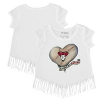 Mlada majica s resama s natpisom u obliku srca za djevojčice