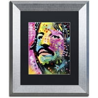 Zaštitni znak likovna umjetnost Ringo Starr Canvas Art by Dean Russo, Black Matte, Silver Frame