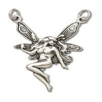 Ogrlica s privjeskom s krilatom vilom od srebra od 16 inča