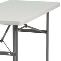 4ft granitni bijeli plastični sklopivi stol