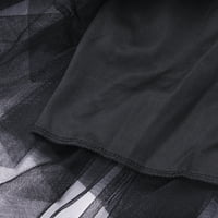 Seksi jednobojna mrežasta suknja, elastična suknja od tila nepravilnog oblika