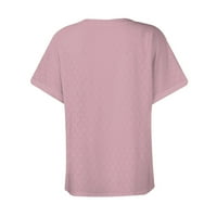 Rasprodaja ženskih košulja u obliku slova B, Ženska bluza na kopčanje s izrezom u obliku slova B i kratkim rukavima,