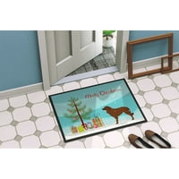 2949 $ portugalski ovčar pas s božićnim drvcem tepih vrata, unutarnji tepih ili vanjski tepih dobrodošlice