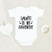 Dječja odjeća za tetu-moja omiljena odjeća za tetu-smiješna odjeća za bebe-Odjeća za tetu