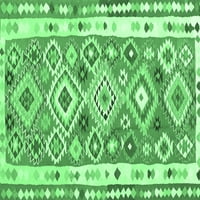 Ahgly Company Unutarnji kvadratni orijentalni smaragdno zeleni prostirke tradicionalne površine, 8 'Trg