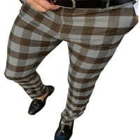 Capreze muške hlače Kalarne hlače prugaste olovke hlače ugrađena dna elastični stil struka n xl