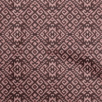 Jednobojna pamučna svilena Kestenjasta tkanina za dekor afričkog obrta s otiskom širine dvorišta