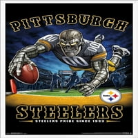 Zidni poster Pittsburgh Steelers-krajnja zona, 22.375 34
