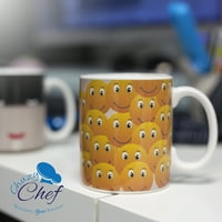 Čarobna smiješna šalica za promjenu boje hladna kava i čaj jedinstvena šalica osjetljiva na toplinu s emojijima