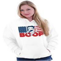 Bettie Boop Američka zastava Domoljubna majica s kapuljačom ženska majica s kapuljačom