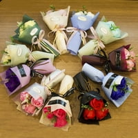 Ručno rađene glave buketa umjetnih ruža sa cvijetom sapuna poklon za Valentinovo