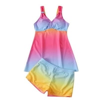 Rasprodaja ženskih kupaćih kostima u kupaćem kostimu za žene Moda Višebojni prsluk s prorezom u boji gradijenta