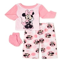 Pidžama Set za bebe i djevojčice s Minnie Mouse i poklon čarapama uz kupnju, 2 komada