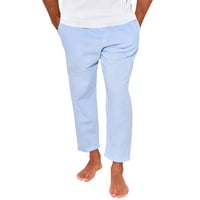 Koaiezne muške labave ravne hlače Ljetne ležerne hlače muške prozračne hlače labave hlače