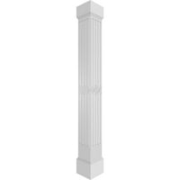 Stolarija 10 10 '10'; klasični kvadratni navojni stupac koji se ne sužava prema gore s kapitelom misije i bazom