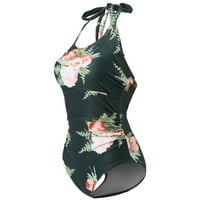 Kupaći kostimi za žene Plus size modni ženski ležerni tanki zavoj u točkicama s cvjetnim printom konzervativni