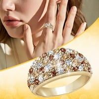 Modni muški i ženski prstenovi sa svijetlim umetcima, puni dijamanata, romantični prstenovi nakit