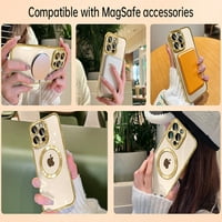 Magnet Magsafe kompatibilni iPhone plus futrola fleksibilna TPU u boji branik Očisti na leđima i zaštitni poklopac