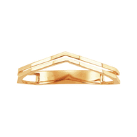 Ženski Dvostruki ševron prsten od 14k žutog zlata veličine 8