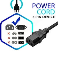 Kompatibilan s AC AC kabel za napajanje zamjenski kabel za pojačalo, monitor, zvučnik