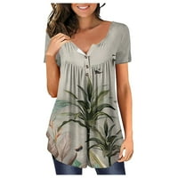 Ljetni vrhovi za žene, majice, bluze, majice kratkih rukava, puloveri običnog kroja, apstraktne majice s printom,