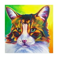 Zaštitni znak likovna umjetnost 'Cat tabby' platno umjetnost Dawgart
