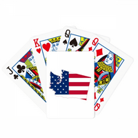 Karta Amerike zvijezde pruge Zastava poker igra Magic Card zabavna igra na ploči