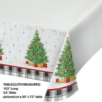 Kreativna pretvorba blagdanskog papira za božićno drvce u stolnjak 54 102, količina
