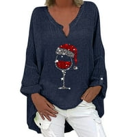 Ženska bluza-jesensko-zimska labava bluza s dugim rukavima s popustom od 50%.