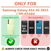 TalkingCase tanka futrola za telefon kompatibilna za Samsung A 5G, polka dot ispis, W temperirani stakleni zaštitnik