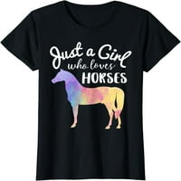 Majica samo djevojka koja voli konje poklon majica za jahanje konja